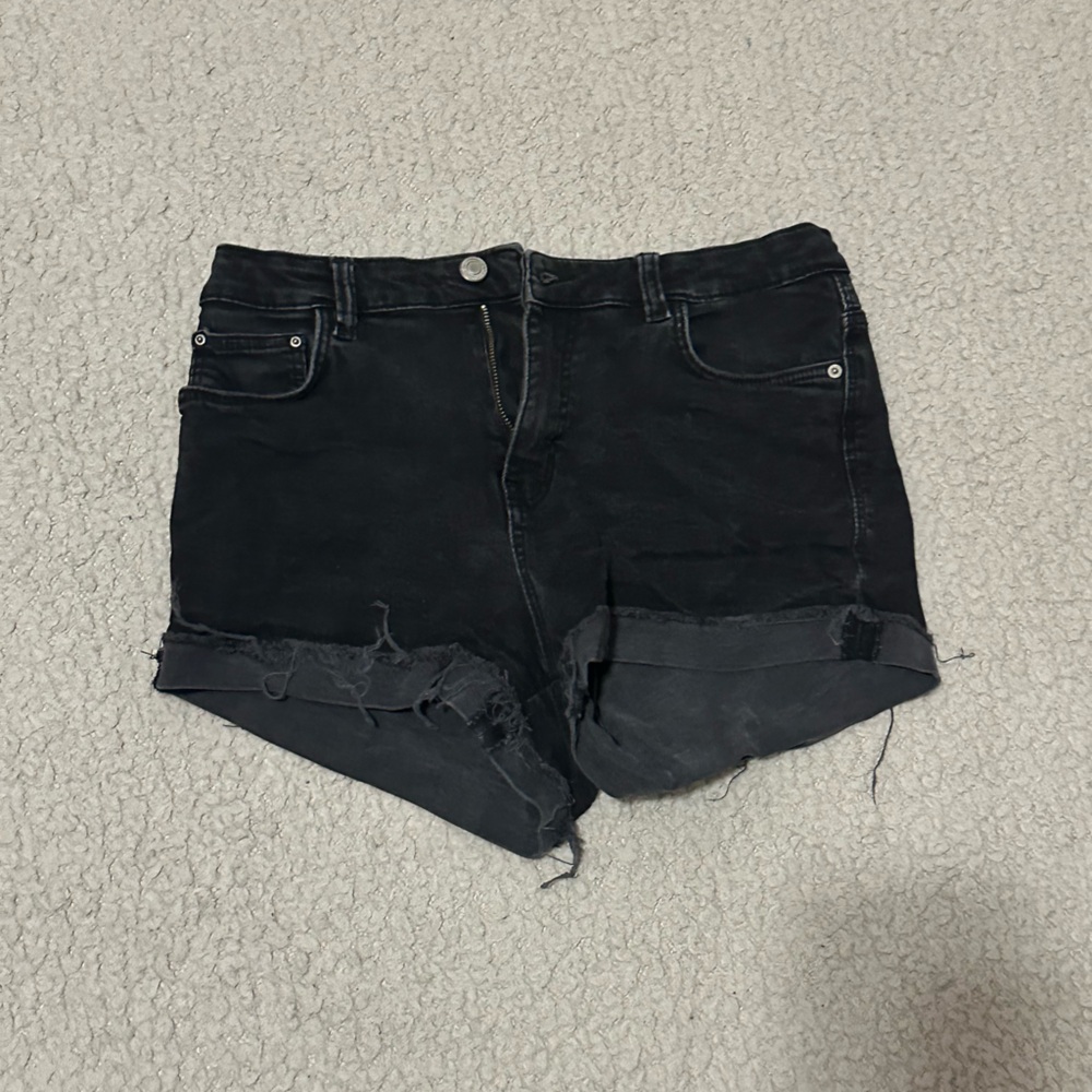 Zara Black Jean Shorts